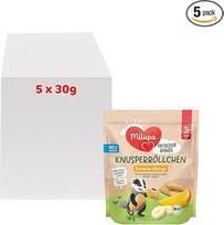 Milupa Explorer Band - traškūs karoliukai Bananas Mango - nuo 3+ metų - 5 x 30 g