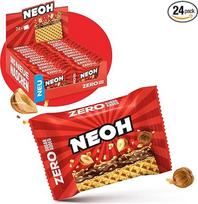 NEOH Mažai angliavandenių turintys vafliai Lazdynų riešutų šokoladas - 1 g cukraus / 95 kcal - be pridėtinio cukraus - 21 g (24 vnt.) - Lazdynų riešutai