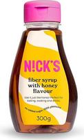 NICKS skaidulų sirupas su medaus aromatu, daug skaidulų turintis natūralus keto saldiklis be pridėtinio cukraus, be glitimo, mažai angliavandenių turintis cukraus pakaitalas (300 g)