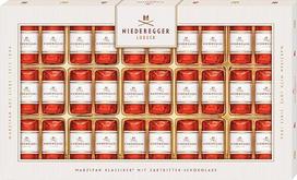 Niederegger Marzipan Klassiker 1 x 375 g gryno marcipano, įvynioto į trapų juodąjį šokoladą Marcipano dovanų pakuotė