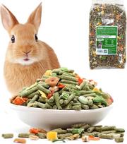 Nobleza - (700 g) subalansuotas triušių maistas, pagrindinis triušių maistas su daržovėmis, natūralus pašaras graužikams, vitaminai ir mineralai