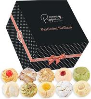 NONNA PIPPINA Pasticcini Siciliani, 600 g, mišrus ir saldus migdolų pyragas, dovanų dėžutėje, be glitimo ir laktozės