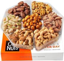 Oh! Nuts Šviežiai skrudintų riešutų dovanų padėklas 6 dalių 1 svaro dovanų padėklas Oh! Nuts?