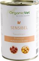 OrganicVet Veterinary Sensitive šunų ėdalo pakuotė (6 x 400 g)