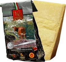 Parmigiano Reggiano DOP "Vacche Rosse" 40 mėnesių 1 gabalas Iš viso kg 1. Gamintojas - Consorzio Vacche Rosse (raudona etiketė)
