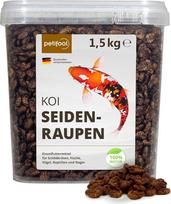 petifool Koi šilkverpiai, 1,5 kg, džiovinti šilkverpiai, sveikas vabzdžių užkandis vėžliams, žuvims, paukščiams, ropliams ir graužikams