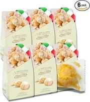 Pietro Rossi Soft Amaretti 6 x 120 g [atskirai supakuota] - su 37,5 % abrikosų branduolių - itališki kavos pyragėliai - puikiai tinka kavai, karštiems gėrimams ir puošybai - tradicinis receptas