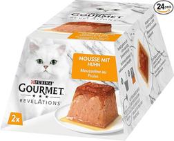 PURINA GOURMET "Revelations Mousse" drėgnas kačių ėdalas padaže su vištiena, 12 vnt. (12 x 2 x 57 g porcijos)