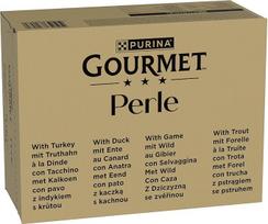 PURINA GOURMET Perle Exquisite Stripes Šlapias kačių maistas 96 pakuotės (96 x 85 g)