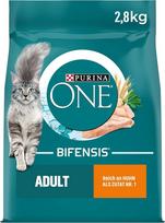 PURINA ONE Bifensis Suaugusių kačių sausas maistas su vištiena, 4 vnt. (4 x 2,8 kg)