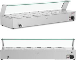 Royal Catering Šildymo krosnelė su dangčiu 6 x GN 1/3 2100 W