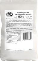 RUF Pudingas vanilinis, vanilės skonio pudingo milteliai, virti tik su pienu ir cukrumi, didelė talpykla, be glitimo, be alergenų, 1 x 2500 g