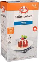 RUF Vanilinis padažas maistui, desertinis vanilinis padažas saldumynams, vafliams, medūzoms ir šokoladiniam pyragui, didelis padažo milteliai, 1 x 1000 g