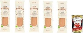 Rummo Pasta Integrale Linguine N° 13, pilno grūdo makaronai, itališki makaronai, 5 x 500 g + Itališka gurmaniška Polpa 400 g