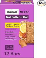 RXBAR Nussbutter und Haferproteinriegel, baltyminiai užkandžiai, užkandžių užkandžiai, Zitronenhonig, anakardžių sviestas, 657,7 g dėžutė (12 Riegel)