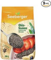 Seeberger Chia sėklos 9 pakuotės: (9 x 250 g)