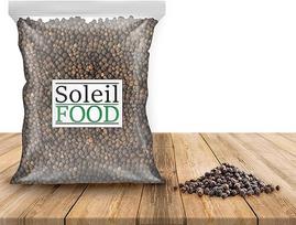 SoleilFOOD Pipirai juodieji 1 kg Pipirų grūdeliai Pipirų grūdeliai Aukščiausios kokybės pipirai Visiškai be GMO