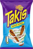 Takis Ranch Zero Heat 100 g | Tortilijų traškučiai su rančo skoniu | Kukurūzų traškučiai | Užkandžiai vakarėliams, kino vakarams ir kasdieniam naudojimui | Traškūs, kepti suktinukai | Aštrūs ir pikantiški