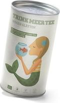 Trink Meer Tee WOGEN GLÄTTEN - ekologiška žalioji arbata | labai aromatinga | ekologiška Sencha su mango, persikų skoniais ir medetkų žiedais | aromatizuota biri Sencha arbata gražioje arbatos skardinėje I dovana | 120 g