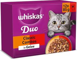 WHISKAS® DUO Portionsbeutel Multipack Classic Combos in Gelee 1 x 12 x 85g