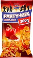 XOX Party Mix 300 g Kvietinių kukurūzų užkandžiai su pipirų skonio veganiškais traškiais traškučiais 300 g (Party Mix, pakuotė po 1)