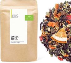 Žiemos arbata "Ginger Blush Winter Tea" Šildanti ekologiška vaisių arbata su imbieru ir apelsinais 125 g birios arbatos arbata