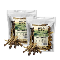 WILD FARM Džiovintos ėriukų kanopos 2x300g skanėstai šunims