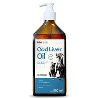 Lab-v Cod Liver Oil – 100 % menkės kepenų aliejus šunims ir katėms, 500 ml