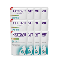 Kattovit Gastro kalakutienos paštetas, 12x85 g maišelis