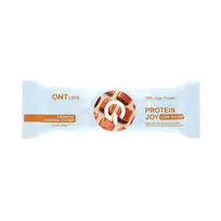 Traškus baltyminis batonėlis QNT Joy, karamelės skonio, 60 g