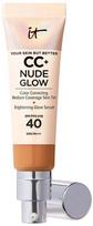Skystas makiažo pagrindas IT Cosmetics CC+ Nude Glow, SPF 40, tan, 32 ml
