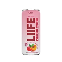 Protein vanduo QNT, aviečių ir persikų skonio, 330 ml