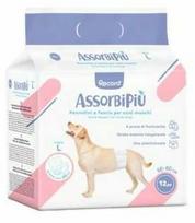Apsauginės kelnaitės šunims Record AssorbiPiu RE44060, 12 vnt. balta sp.