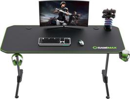 Kompiuterinių žaidimų stalas Gamemax D140-CARBON, 140 cm x 60 cm, 75 cm, juoda sp.
