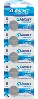 Rocket Lithium CR2032 3V 210mAh elementas, 5 vnt.