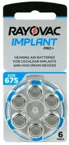 Rayovac Implant PRO+ elementai kochleariniams implantams PR44 675, 6 vnt.
