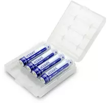 Xtar 1,5V 750mAh AAA įkraunamas elementas, 4 vnt. + dėklas