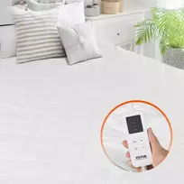 Elektrinis šildomas paklotas 150x80 cm su laikmačiu, automatinis išsijungimas, šildomas čiužinys, elektrinė antklodė