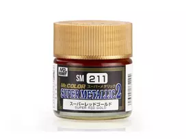 Mr Hobby Mr.Hobby Mr.Color Super Metallic II SM-211 Super Raudona Gold nitro dažai 10 ml