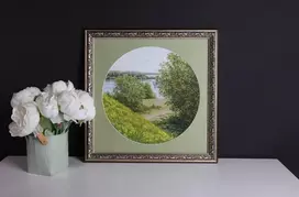 Beldizart Siuvinėjimo rinkinys "Ant saulėtų kalvų" 31,7x31,7 cm S/VM045