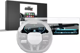 Automagnetola „GrizzGlass“ automobilinis radijas, keramikinė plėvelė, automobilio ekrano apsauga, skirta „Kia EV6 GT Line 24“ (2025 m.)