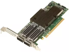 „Broadcom“ tinklo plokštė – tinklo adapteris – PCIe 4.0 x16 žemo profilio – 100 Gigabit QSFP56 x 2 – skirtas „ThinkAgile VX2330 Appliance“, „VX3330 Appliance“, „VX3530-G Appliance“, „VX7330-N Appliance“