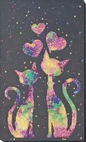 Abris Art Karoliukų siuvinėjimo rinkinys „Murkiantys kačiukai“ 25x42 cm