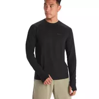 Vyriški marškinėliai ilgomis rankovėmis Marmot Windridge LS - Juoda - XL