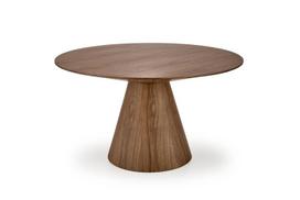 Valgomojo stalas Henderson, riešuto sp., 136 cm x 136 cm x 78 cm
