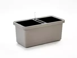 URBALIVE BERBERIS DUO vazonas su laistymo sistema 78 x 39 cm, šviesiai pilkas