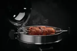 Napoleon sukamasis iešmas PRO Charcoal Virdulys 18/22 – rotisserie rinkinys angliniam griliui