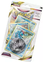 Kolekcionuojamos Kortelės - Pokémon TCG: Sword & Shield: Feraligatr Astral Radiance Checklane Premium Pack, 1 Booster Pack, 3 Promo Cards, Coin, Code Card, Multicolor