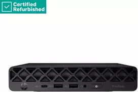 Hewlett Packard (HP) RENEW Sidabrinis HP ProDesk 4 G1i Mini - Ultra 5-235, 16GB, 512GB SSD, USB Mouse, Win 11 Pro, 1 metai (Atnaujinta)