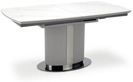 Stalas išskleidžiamas Dancan, balta sp./pilka sp., 160 - 220 cm x 90 cm x 76 cm